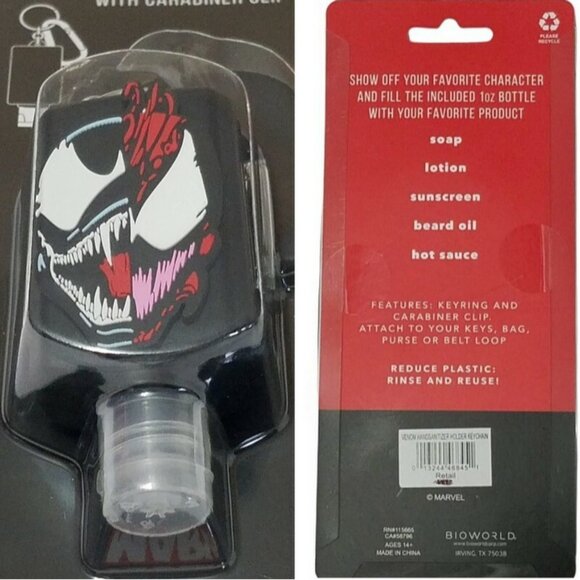 Bioworld Marvel The Essential Bottle Keychain w/ Carabiner Clip & 1oz Bottle,1pc - Picture 4 of 6